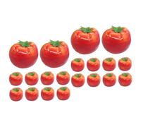 Cabilock 20 Piezas Tomate De Imitación Plantas Falsas Modelo De Tomate Simulado Vegetales Artificiales Tomates Realistas Decoración De Frutas Artificiales Falso Familiar Juguete Espuma