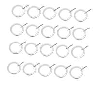 Cabilock 20 Piezas Unidades Anillos para Cortinas Inoxidable Argollas Resistentes para Barras de Ducha y Ventanas Accesorio Duradero para Colgar Cortinas