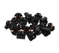 Cabilock 20 Portalámparas Para Coche: T10 W5w, Repuesto De Portalámparas Redondo De Plástico Para El Panel De Instrumentos Del Salpicadero.