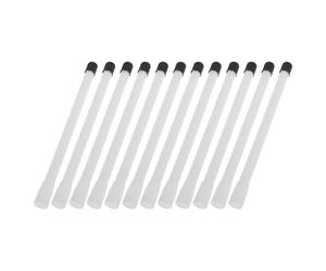 Cabilock 20 Unidades Extensión Compatible de Válvula de Neumático de Plástico Blanco Inflado sin Fugas para Ruedas Dobles para Mantenimiento de Emergencia en Ciclismo
