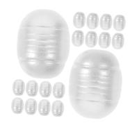 Cabilock 200 Cuentas Sueltas de Imitación de Perlas Irregulares ABS Orificio Recto para Joyería DIY Color Blanco Ideales para Pulseras Collares y Manualidades Decorativas