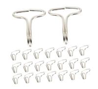 Cabilock 200 piezas Ganchos de Metal para Tapicería de Coche Soporte Resistente para Asiento Colgador para Instalación de Fundas y Seguro para Vehículos