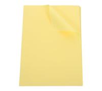 Cabilock 200 piezas Papel de Copia Amarillo Claro Paquete de Papel de Impresora Doble Cara para Escritura Lectura Prolongada Manualidades para Impresión y Origami