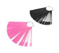 Cabilock 200 Piezas Tabla de Colores de Uñas Paleta de Exhibición para Salones de Práctica Palitos de Muestra de Uñas Forma de Abanico para Organizar Esmaltes de Gel y Accesorios