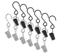 Cabilock 20piezas Ganchos para Cortinas s Tipo Multiusos para Interiores y Exteriores Instalación Rápida para Luces y Letreros Accesorios De Cortina
