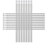 Cabilock 20piezas Recargas De Tatuajes Boligrafo Marcador Profesional Punta De Linea Recambio Metálico Para Tatuaje Contorno De Plantilla