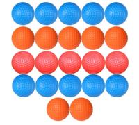 Cabilock 22 Piezas Pelota de Entrenamiento de Golf Hueca de Doble Capa PP | Ligera y Flexible, Protege Muebles y Personas, Uso Doméstico, Formato Compacto, Color según Disponibilidad Color Aleatorio