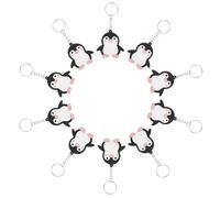 Cabilock 24 piezas Llavero Pingüino Colgante Animal Resistente para Mochila y Regalos de Fiesta Temática con Adornos Encantadores