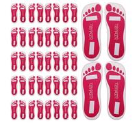 Cabilock 25 Pares Protector Adhesivo para Pies Almohadillas Desechables Antideslizantes para Spray Tanning Salón y Uso Casa Accesorios para Protección Higiénica y Cómoda