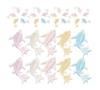 Cabilock 250 Piezas de Adornos para Uñas Temática Oceánica Dijes de Resina de Animales Marinos Miniatura Figuras de Delfines y Vida Marina para Decoración de Manicura Kit de Accesorios