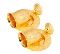 Cabilock 2juegos Copa De Shabat Judía con Relieve Vintage Cáliz De Havdalah Bandeja Incluida para Judaica De Shabat Uso Ceremonial Hogar o Sinagoga