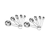 Cabilock 2Juegos Cucharas Medidoras Inoxidable para Hornear Resistente y Multifuncional para Ingredientes Secos y Herramientas de Cocina Esenciales