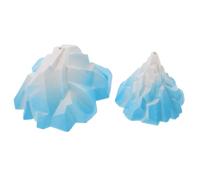 Cabilock 2Piezas Adorno para Acuario de Forma de Iceberg Decoración Natural para Peceras