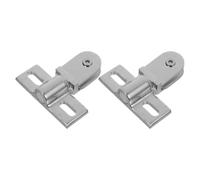 Cabilock 2piezas Bisagras para Puerta de Ducha Bidireccional de Acero Inoxidable Grueso de Hardware de Pivote Superior Inferior para Accesorios Baño Montaje Seguro y Duradero