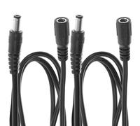 Cabilock 2piezas Cable de Extensión Macho y Hembra para Alimentación Dc Adaptador Alargadera Compatible con Cámaras Cctv y Tiras LED Flexible y Resistente