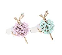 Cabilock 2piezas Clip De Perfume De Bailarina Decoración Aromática De Gemas Para Coche Adorno De Interior Clip De Aroma De Bailarina Para Salpicadero o Ventana