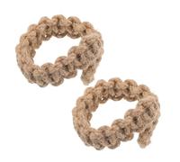 Cabilock 2piezas De Cortina Tejidos Mano De Algodón Boho Rústico para Sala De Estar Sujeta Cortinas Decorativos