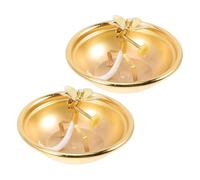 Cabilock 2piezas Lámpara de Ghee Ajustable Dorada de Metal Vintage Portalámparas de Aceite para Oración el Hogar Decoración de Altar Interior