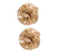 Cabilock 2piezas Moño de Pelo Forma de Bola Rizado para Mujer de Coleteros para Moño Despeinado para Fiesta o Evento Casual