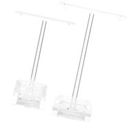 Cabilock 2piezas Soporte De Joyería t De Acrílico Para Diademas y Aretes Organizador Para Accesorios De Moda y Joyas