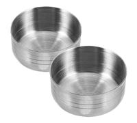 Cabilock 2piezas Tapas de Coctelera de Acero Inoxidable Fundas Reutilizables para Vasos Mezcladores Suministros para Cocteleras Tapas Antifugas para Shakers Bares