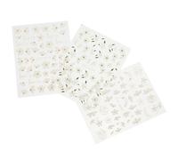 Cabilock 3 hojas Pegatinas Uñas Autoadhesivas con Calcomanías Nail Art para Manicura DIY Decoración Uñas Creativa y Versátil