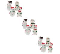 Cabilock 3 Juegos Adornos De Muñeco De Nieve De Navidad Decoración Falsa De Nieve Pancarta De Let Wonderland Calcomanía Falsa Letrero Guirnalda Instantánea De Invierno 8 Uds * 3