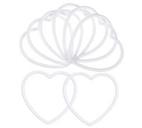 Cabilock 3 Juegos De Anillos En Forma De Corazón Hechos A Mano Para Atrapasueños Adornos Colgantes Lisos 20 Unidades X 3