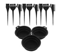 Cabilock 3 Juegos Herramientas para Teñir Cabello Plegable Cuenco y Pincel para Mezcla Uniforme Kit Profesional para Salón y Uso Casa Aplicador Ligero y Portátil
