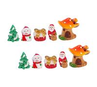 Cabilock 3 Juegos Micropaisaje Navideño Adorno para Árbol De Navidad Accesorios para Árbol De Navidad Decoraciones Navideñas Centros De Mesa Navideños Adornos para Árbol De 10 Uds * 3