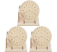 Cabilock 3 Juegos Producción De Tecnología De Reloj De Sol. Juguetes para Reloj De Pared Rompecabezas De Despertador Amanecer Luz De Noche Juguetes De Tallo Solar De Madera