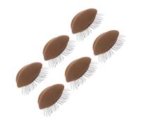 Cabilock 3 pares Cabeza de Maniquí para Práctica de Pestañas con Párpados Reemplazables de Realista Kit de Entrenamiento Párpados Extraíbles para Extensión y Maquillaje