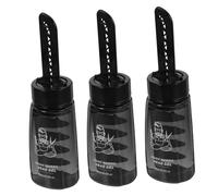 Cabilock 3 piezas Botella Aplicadora con Peine para Gel Fijador de Cabello Envase para Gel Peinar Plástico Duradero para Uso Profesional y Doméstico