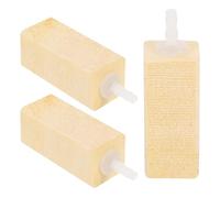 Cabilock 3 Piezas de Piedra de Aire para Skimmer de Proteínas, Difusor de Burbujas de Madera Pequeño Salida Uniforme para Acuarios de Agua Dulce y Marina