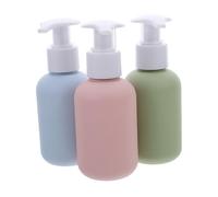 Cabilock 3 Piezas Envases de Viaje con Dispensador de Bomba para Champú Loción Recargable sin Fugas para Cuidado Personal