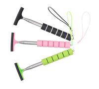 Cabilock 3 Piezas Escobilla Limpiadora de Espejo Retrovisor Retráctil Herramienta de Limpieza de Cristales para Coche para Espejos y Parabrisas