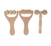 Cabilock 3 piezas Facial de Madera Masajeador Facial Portátil para Rostro y Cuello Herramienta Reusable para Masaje de Músculos Faciales y Cuidado Piel