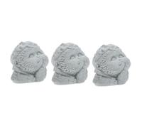 Cabilock 3 Piezas Hogar Mini Artificial Accesorios De Acuario Buda Decoración Figurilla Pequeño Mono De Acuario Estatua Antigua del Tanque De Peces Adorno De Acuario Arenisca Azul