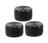 Cabilock 3 Piezas Perillas de Potenciómetro para Guitarra Perilla de Aluminio Moleteadas para Equipo de Audio Teatro bajo Eléctrico Partes de Instrumentos Musicales