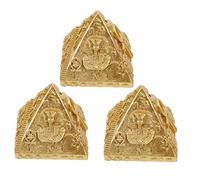 Cabilock 3 Piezas Pirámides egipcias decoración de almohadas egipto edificio escultura accesorios para chicas adolescentes decoración de oficina accesorios de pirámide de mesa de arena Hufu