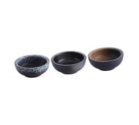 Cabilock 3 Piezas Tazones de Cerámica Japonés para Sopa y Ramen Diseño Redondo para Ensaladas Fideos Color Aleatorio
