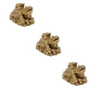 Cabilock 3 Piezas Tortuga Dragón Lingote Artes Automotrices Escultura De Feng Shui Decoración De Marinas Poder Oficina e Hijo Tortuga Cobre Tortuga Cabeza De Dragón