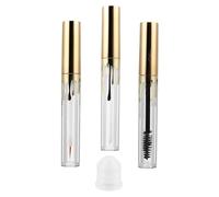 Cabilock 3 piezas Tubo de Rímel Vacío Plástico para Brillo Labial Delineador y Máscara Envases Transparentes Reutilizables para Almacenamiento de Cosméticos DIY