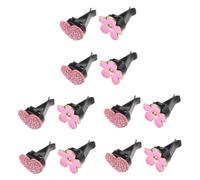 Cabilock 3 Series Clip De Aromaterapia De Flores De Amor Respiradero Aire Por Perfume Aire Difusor De Coche Interior Corazón Pequeño Clips De Salida De Coche Aleación De Zinc 4 Piezas X 3
