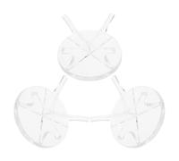 Cabilock 3 soportes acrílicos para de béisbol: soporte transparente para de béisbol, sóftbol, tenis y golf. Ideal para exhibiciones en casa, oficina y eventos.