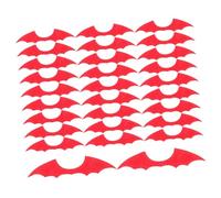Cabilock 30 Piezas Alas de Murciélago Rojas para DIY Decoración Halloween Accesorios para Ropa Zapatos y Cabello