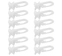 Cabilock 30 Piezas de Deslizadores para Riel de Cortina X Tipo, Ganchos de Plástico Resistentes Mecanismo Silencioso, Compatibles Rieles para Ducha, Ventanas y Divisores de Ambientes