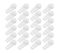 Cabilock 30 Piezas Soporte de Riel para Cortinas con Rodamiento de Bolas Deslizadores de Doble Rueda para Rieles de Techo Diseño Delgado para Optimizar Espacio Cortinas y Divisores de