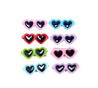 Cabilock 30 Pinzas de Pelo para Mascotas Forma de Corazón, Accesorio Cómodo y Flexible para Perros y Cachorros en Colores Variados para Sesiones de Fotos y Color Aleatorio Varios Estilos