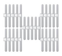 Cabilock 30 Soportes para Lamas de Persiana Vertical Doble Orificio, Accesorios para Cortinas Verticales, Diseño Minimalista, Superficie Lisa, Instalación Rápida para Reparación